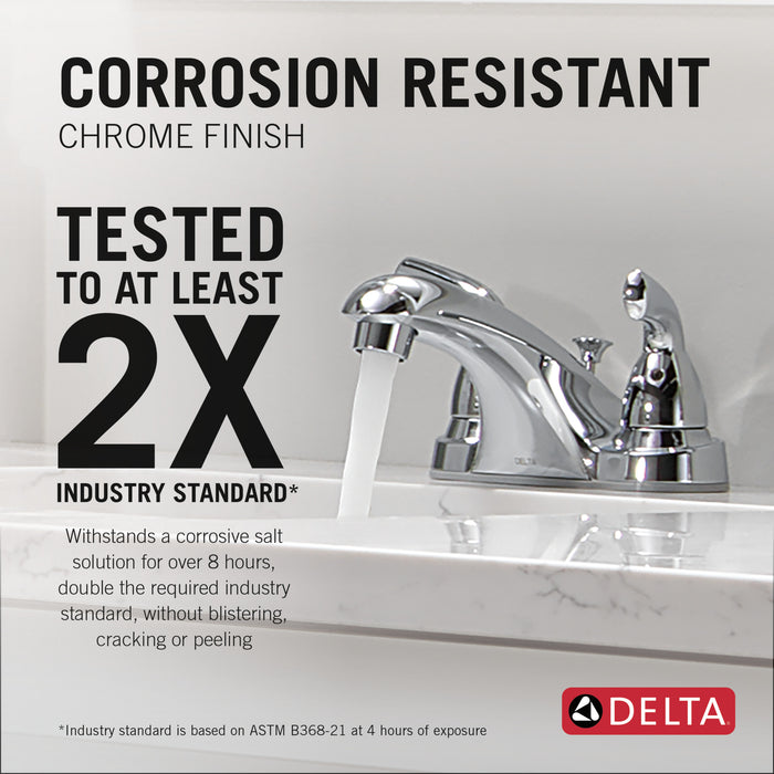 DELTA Foundations: Two Handle Centerset Bathroom Faucet