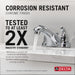DELTA Foundations: Two Handle Centerset Bathroom Faucet