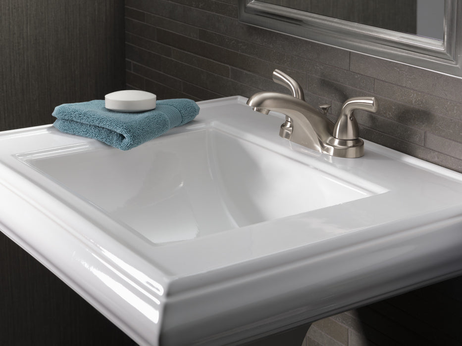 DELTA Foundations: Two Handle Centerset Bathroom Faucet