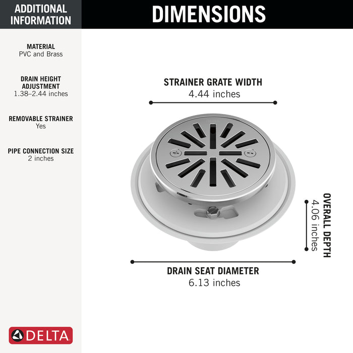 Delta Other: 4" Tile-In Round Shower Drain