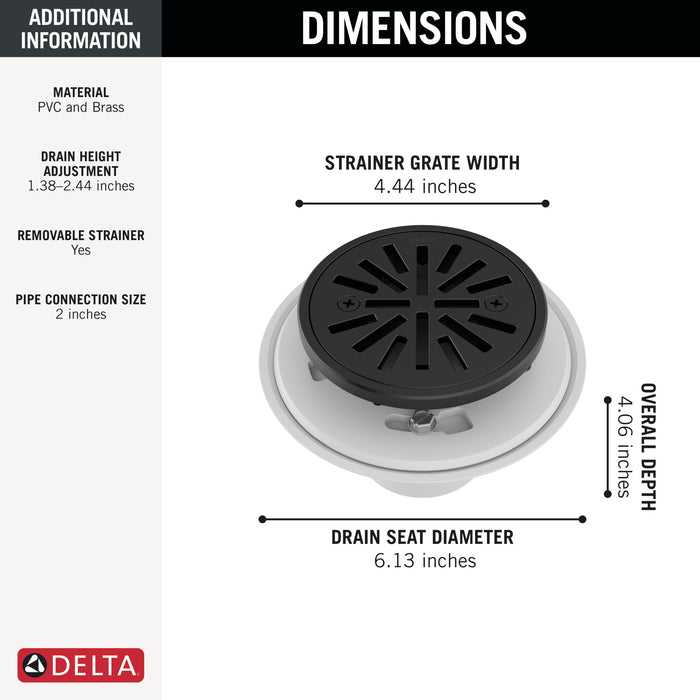 Delta Other: 4" Tile-In Round Shower Drain
