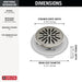 Delta DT061411 4" Tile-In Round Shower Drain