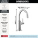 Delta 1930 Contemporary Round Beverage Faucet, arctic stainless - view 2