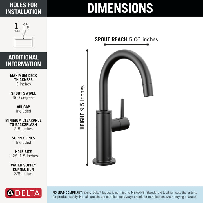 Delta Other: Contemporary Round Beverage Faucet