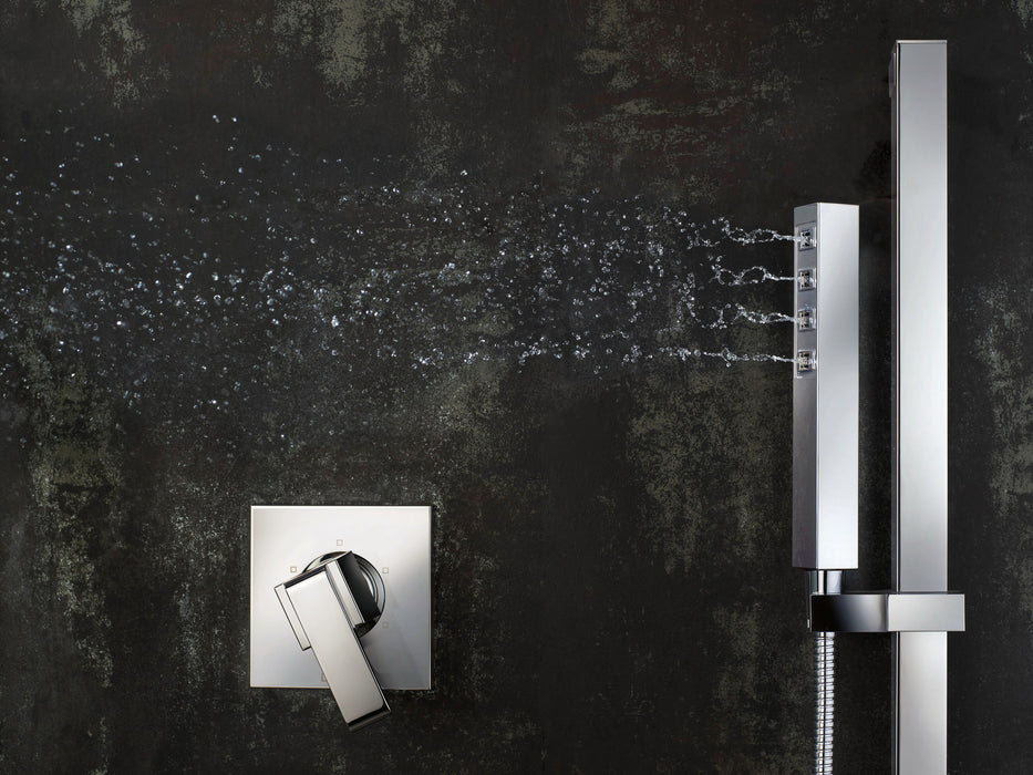 Delta Universal Showering Components: H2OKineticSingle-Setting Slide Bar Hand Shower
