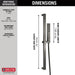 Delta Universal Showering Components: H2OKineticSingle-Setting Slide Bar Hand Shower