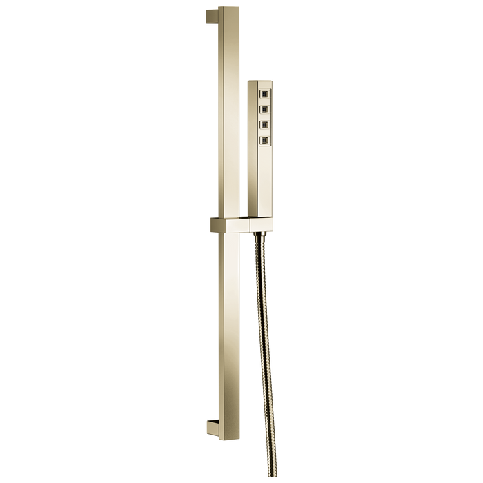 Delta Universal Showering Components: H2OKineticSingle-Setting Slide Bar Hand Shower