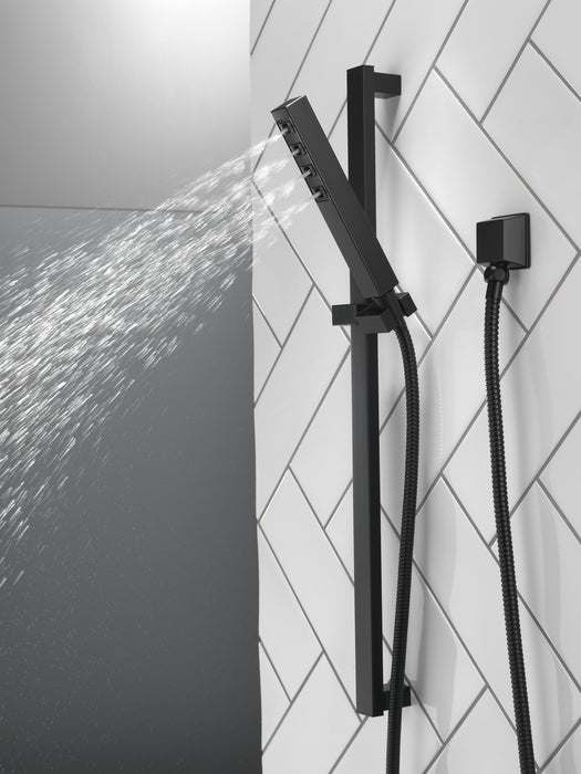 Delta Universal Showering Components: H2OKineticSingle-Setting Slide Bar Hand Shower