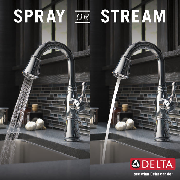 Delta Cassidy: Single Handle Pulldown Bar/Prep Faucet