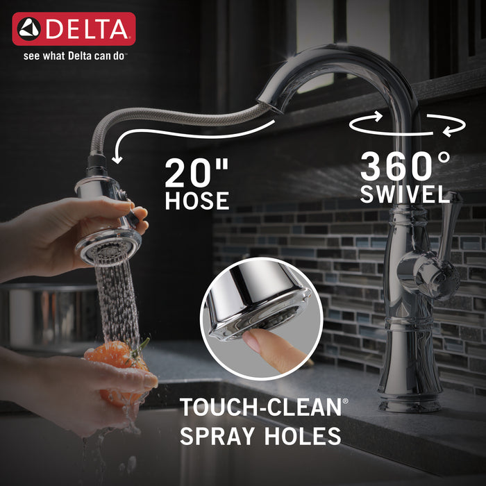 Delta Cassidy: Single Handle Pulldown Bar/Prep Faucet