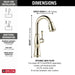 Delta Cassidy: Single Handle Pulldown Bar/Prep Faucet
