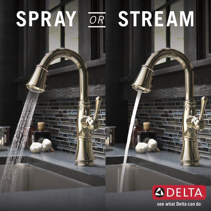 Delta Cassidy: Single Handle Pulldown Bar/Prep Faucet