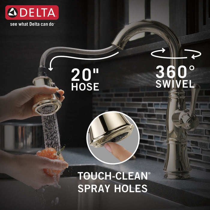 Delta Cassidy: Single Handle Pulldown Bar/Prep Faucet
