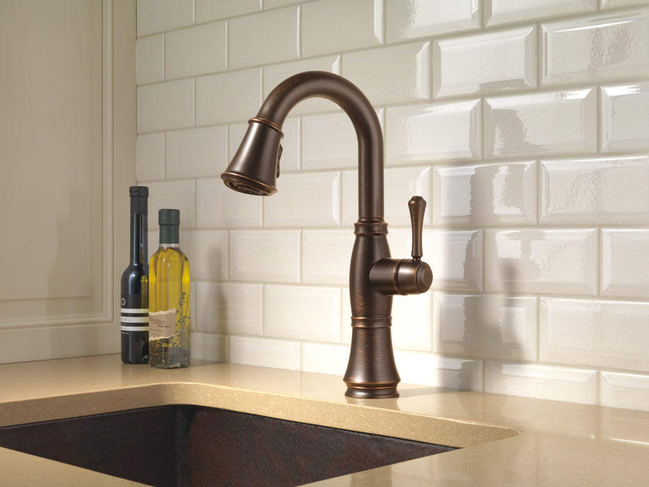 Delta Cassidy 9997 Single Handle Pull-Down Bar/Prep Faucet