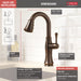 Delta Cassidy 9997 Single Handle Pull-Down Bar/Prep Faucet