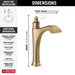 Delta Dorval: Single Handle Mid-Height Vessel Bathroom Faucet