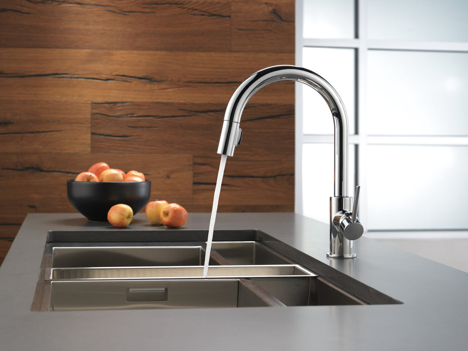 Delta Trinsic 9159 Single Handle Pull-Down Kitchen Limited Swivel