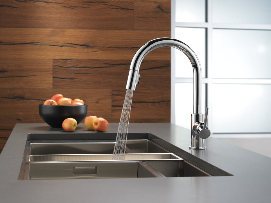 Delta Trinsic 9159 Single Handle Pull-Down Kitchen Limited Swivel