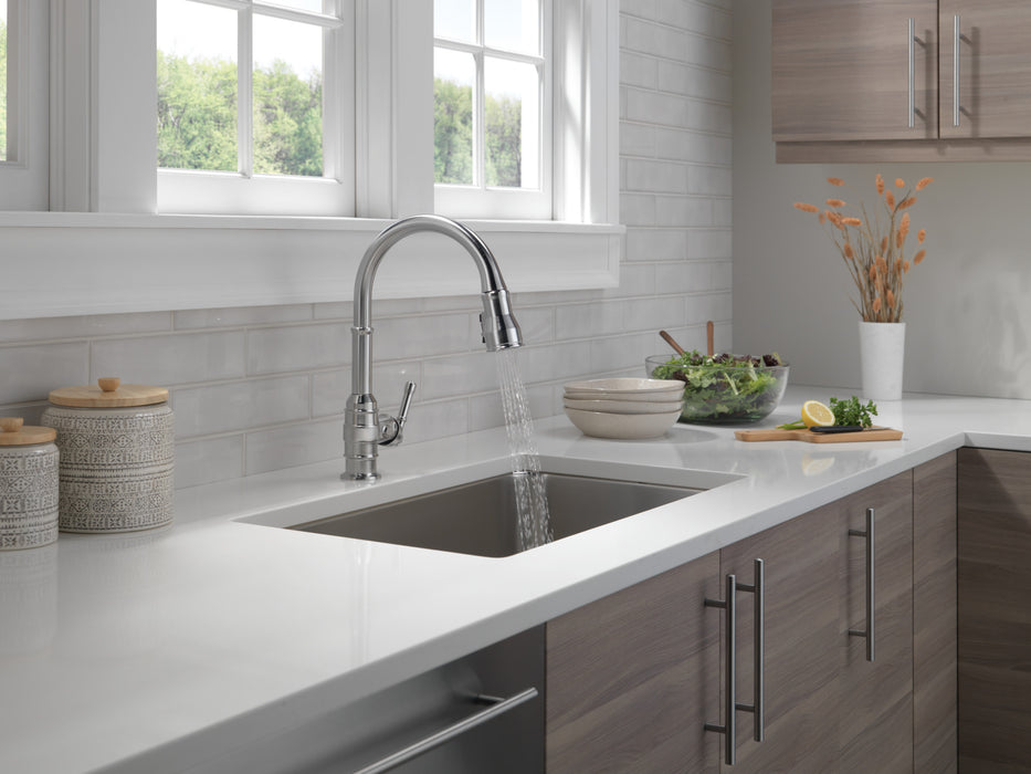 Delta Broderick: Single Handle Pull-Down Kitchen Faucet