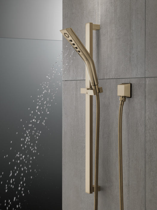 Delta Universal Showering Components: H2OKinetic3-Setting Slide Bar Hand Shower
