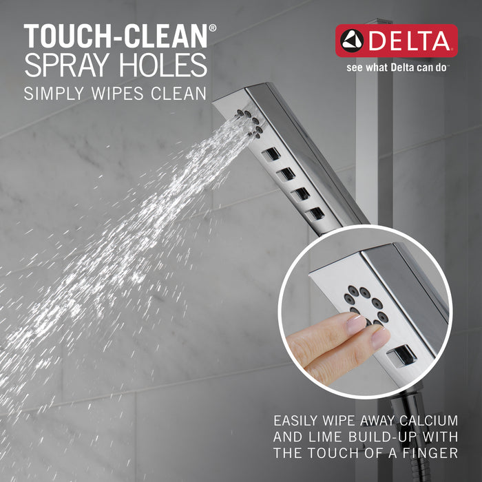Delta Universal Showering Components 51799 H2OKINETIC 3-Setting Slide Bar Hand Shower