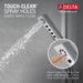 Delta Universal Showering Components 51799 H2OKINETIC 3-Setting Slide Bar Hand Shower
