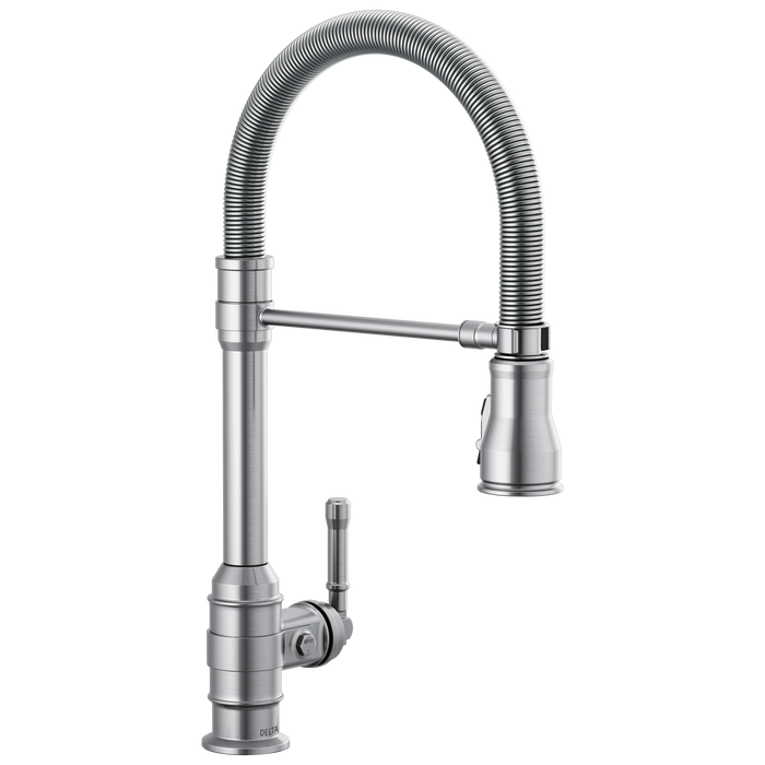 Delta Broderick™: Single Handle Pull-Down Kitchen Faucet With Spring Spout