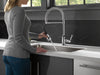 Delta Broderick™: Single Handle Pull-Down Kitchen Faucet With Spring Spout