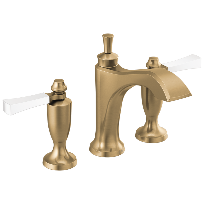 Delta Dorval:3556 Two Handle Widespread Bathroom Faucet