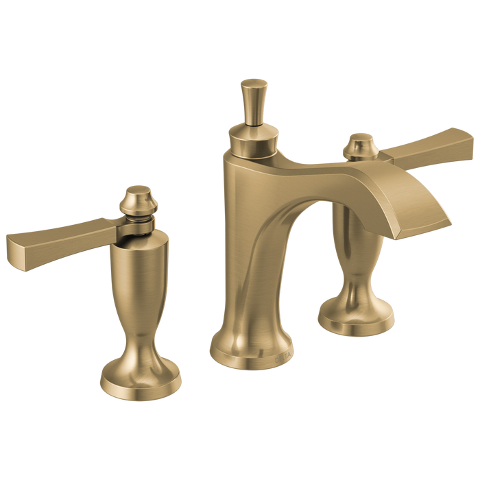 Delta Dorval:3556 Two Handle Widespread Bathroom Faucet