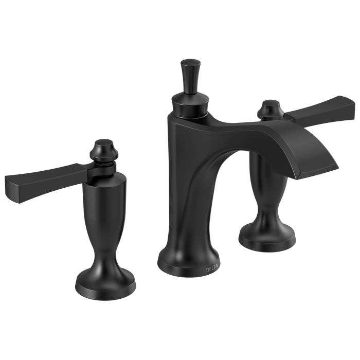 Delta Dorval:3556 Two Handle Widespread Bathroom Faucet