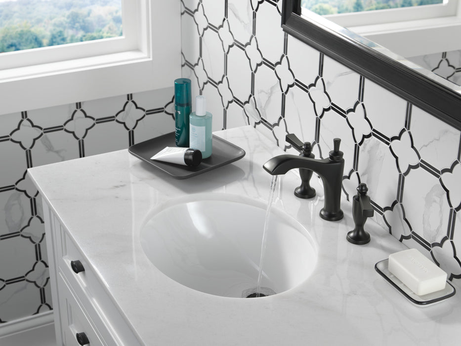 Delta Dorval:3556 Two Handle Widespread Bathroom Faucet