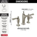 Delta Dorval 3556 Two Handle Widespread Bathroom Faucet