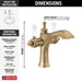 Delta Dorval™: Two Handle Single Hole Monoblock Bathroom Faucet