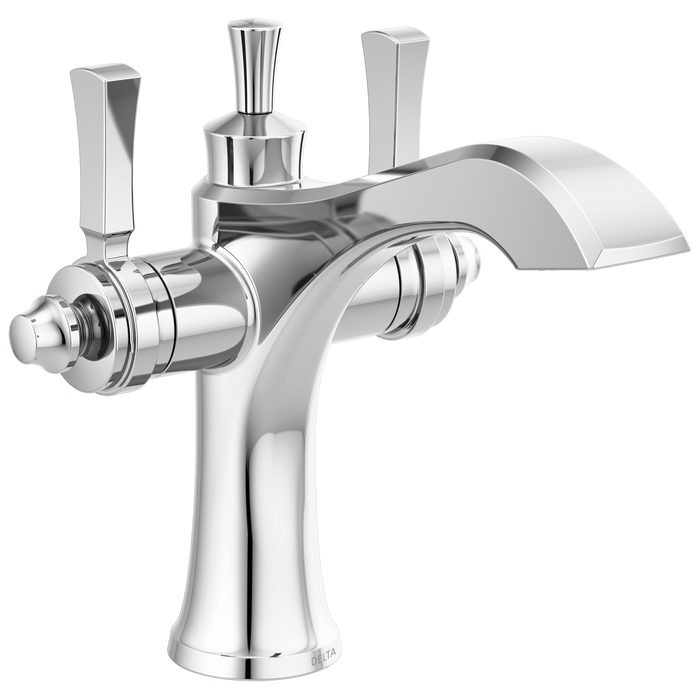 Delta Dorval™: Two Handle Single Hole Monoblock Bathroom Faucet