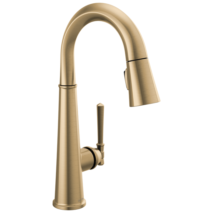Delta Emmeline: Single Handle Pull Down Bar/Prep Faucet