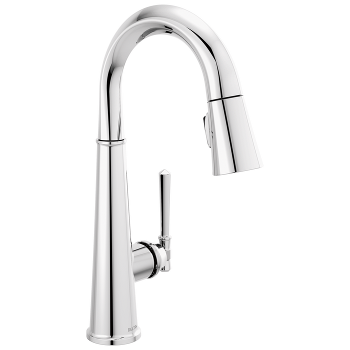Delta Emmeline: Single Handle Pull Down Bar/Prep Faucet