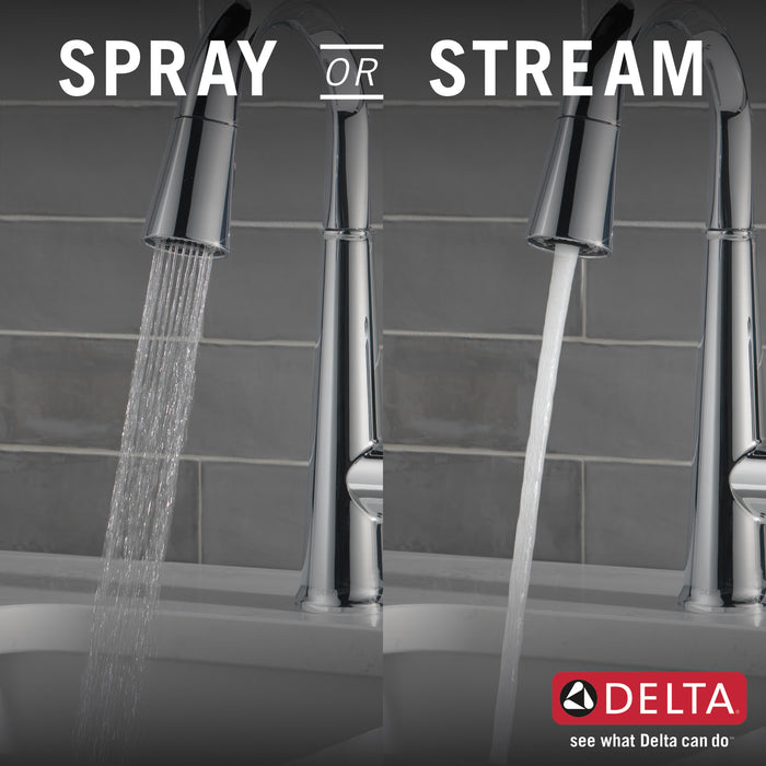 Delta Emmeline: Single Handle Pull Down Bar/Prep Faucet