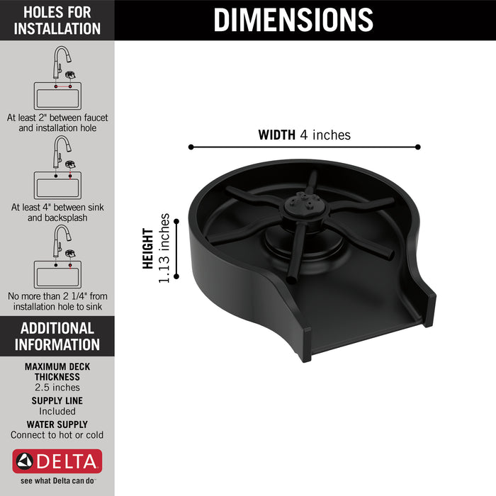 Delta:GR250 Metal Glass Rinser