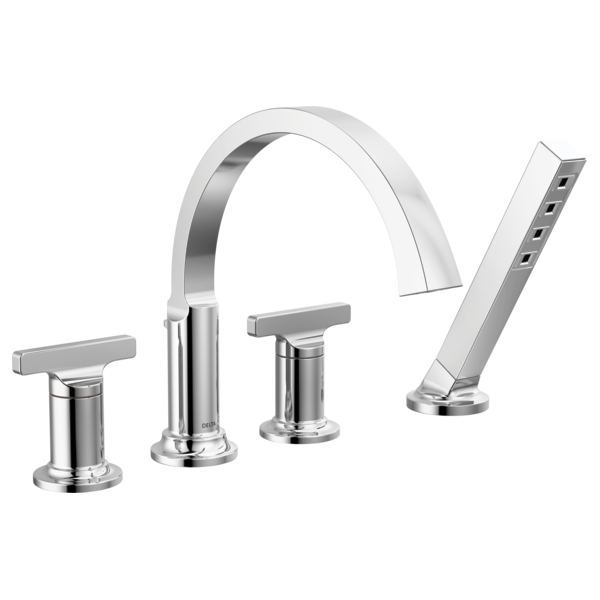 Delta Tetra H590 Roman Tub Handles - T-Lever