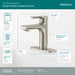 Peerless Flute P1513LF Single Top Handle Lavatory Faucet