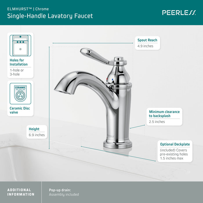 Peerless Elmhurst P1565LF Single-Handle Bath Faucet