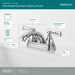 Peerless Elmhurst P2465LF Two-Handle Centerset Bath Faucet