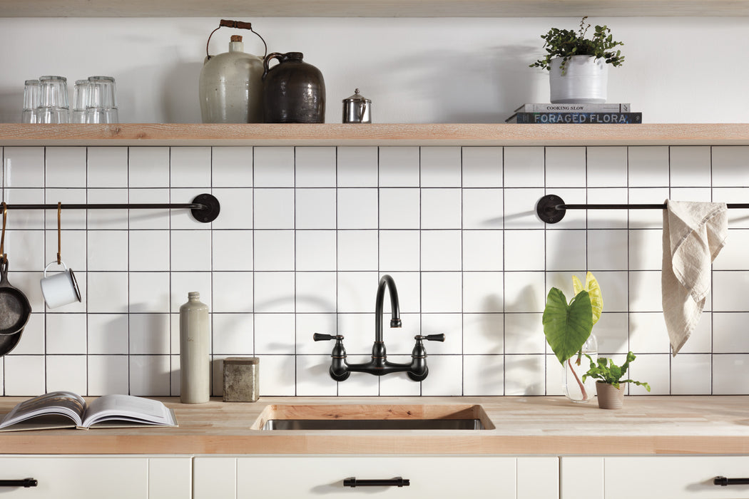 Peerless Elmhurst P2765LF Two-handle wall-mount kitchen faucet