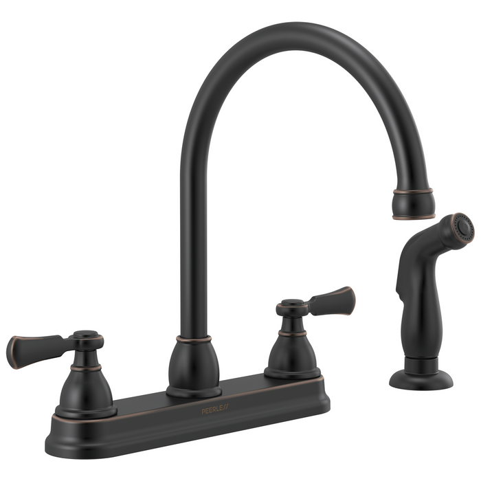 Peerless Elmhurst P2865LF Two-Handle Kitchen Faucet with Spray