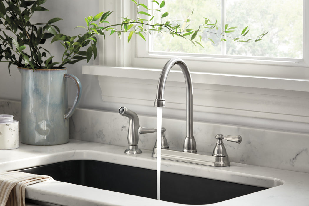 Peerless Elmhurst P2865LF Two-Handle Kitchen Faucet with Spray