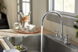 Peerless Elmhurst: Two-Handle Kitchen Faucet with Twist Aerator