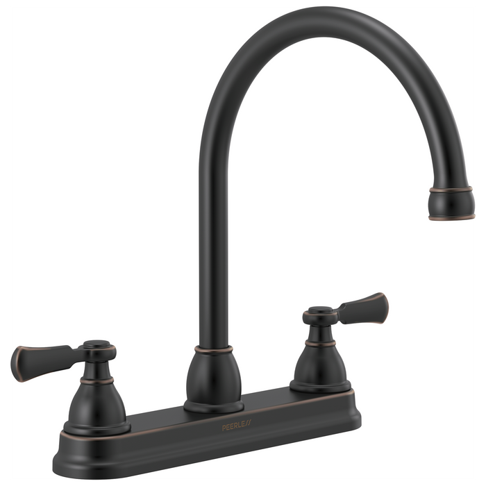 Peerless Elmhurst: Two-Handle Kitchen Faucet with Twist Aerator