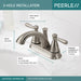 Peerless Retail Channel Product P99640LF Two Handle Centerset Bathroom Faucet