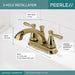 Peerless Retail Channel Product P99640LF Two Handle Centerset Bathroom Faucet